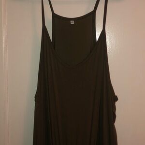 Olive green jumpsuit, size xl